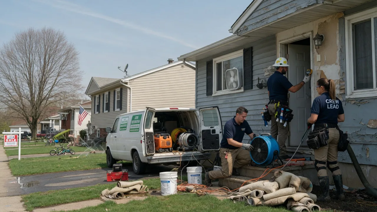 Flood Cleanup in Hanna City, IL near me